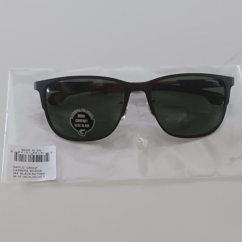 CARRERA Sunglasses Polarized Black Ruthen 4014/GS NEW